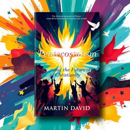 A vibrant and engaging cover design for a book titled 'Pentecostalism and the Future of Christianity' by Martin David, published by Oxford University Press in 2018