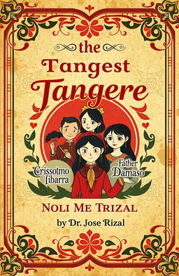 An A4 size book cover design for 'Noli Me Tangere' by Dr
