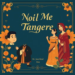 An A4 size book cover design for 'Noli Me Tangere' by Dr