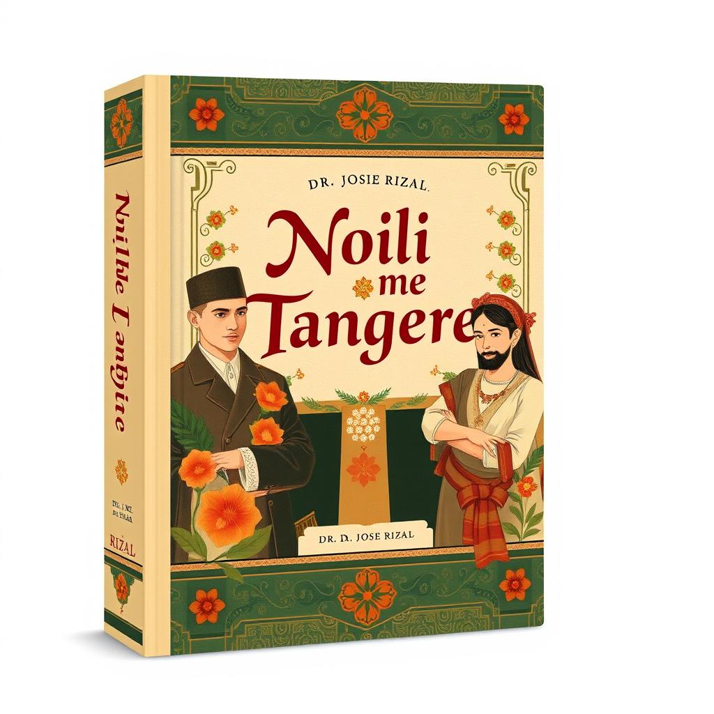 An A4 size book cover design for 'Noli Me Tangere' by Dr