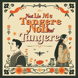 An A4 size book cover design for 'Noli Me Tangere' by Dr