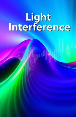 A visually stunning and informative cover design depicting the phenomenon of light interference