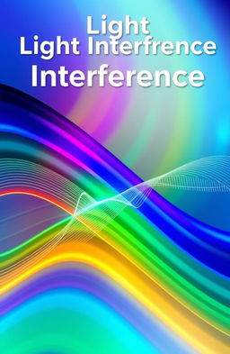 A visually stunning and informative cover design depicting the phenomenon of light interference