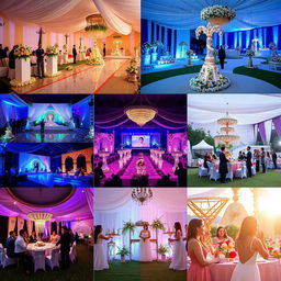 A vibrant and dynamic video showcasing the creativity and expertise of a company called Infinity Creation, specializing in comprehensive event management