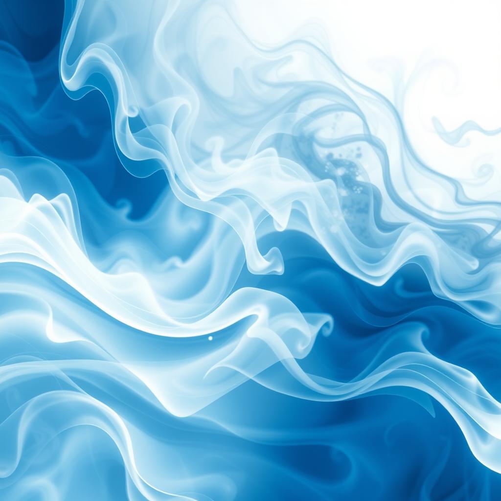 A stunning abstract representation of a conversation background, filled with ethereal swirls of smoke intermingling gracefully with the ocean waves