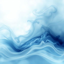 A stunning abstract representation of a conversation background, filled with ethereal swirls of smoke intermingling gracefully with the ocean waves