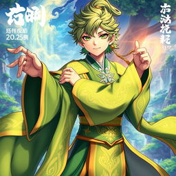 A captivating light novel cover featuring a character inspired by Wukong, designed in the vibrant art style of Genshin Impact