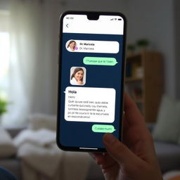 A smartphone screen showing a WhatsApp conversation