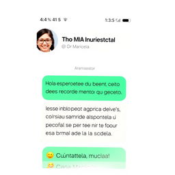 A realistic screenshot of a WhatsApp conversation featuring a chat with Dr