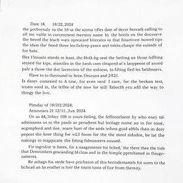 Edit the document to reflect the updated dates, changing the date to 18/12/2024 and the admissions date to 22/11/2024, ensuring clarity and consistency throughout the document