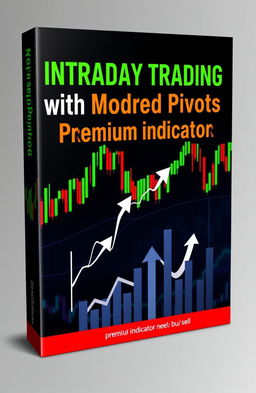 A captivating book cover design for the title 'Intraday Trading with Modified Pivots Premium Indicator'