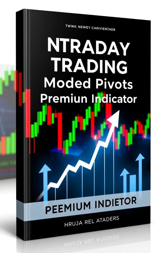 A captivating book cover design for the title 'Intraday Trading with Modified Pivots Premium Indicator'