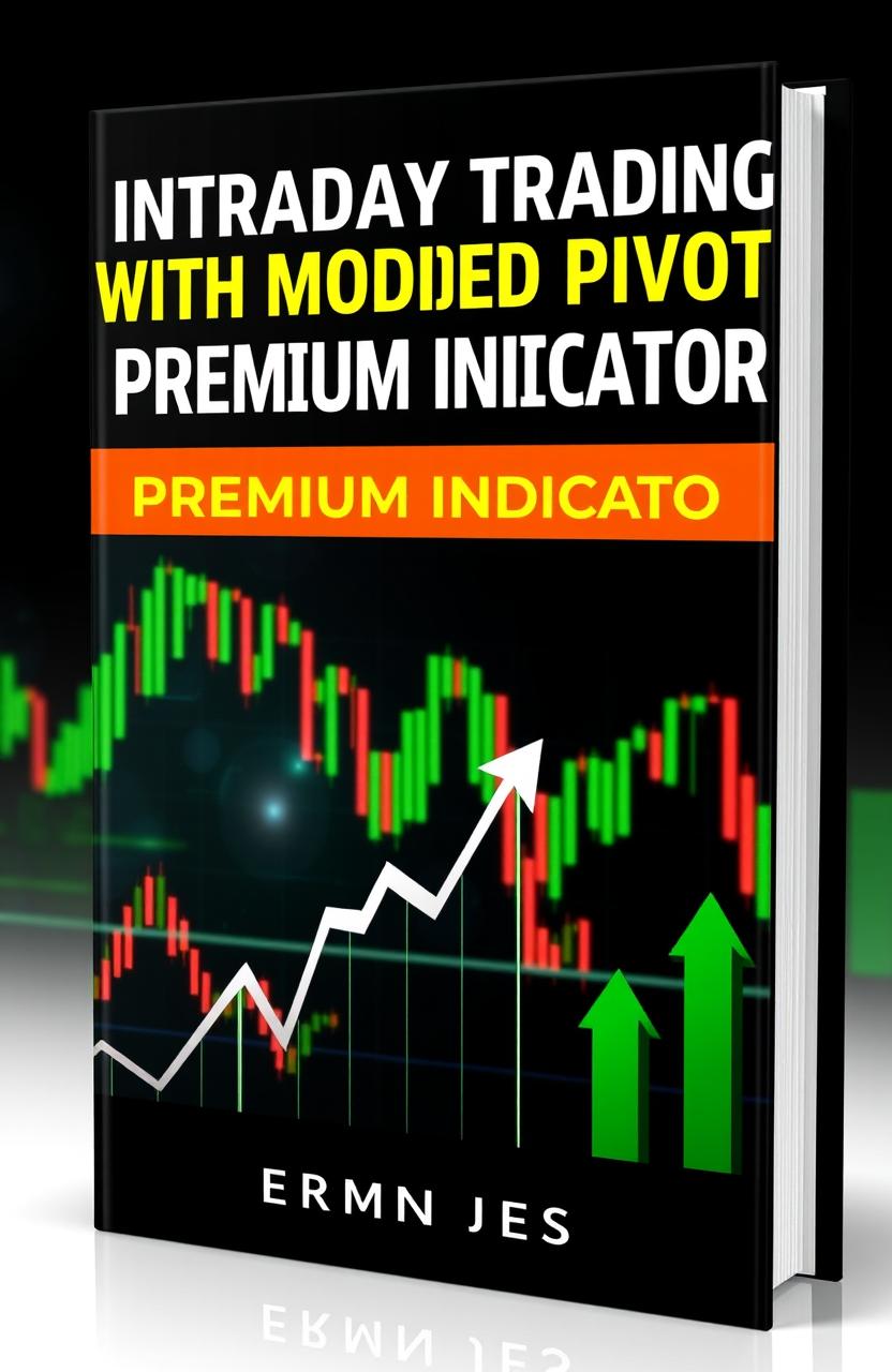 A captivating book cover design for the title 'Intraday Trading with Modified Pivots Premium Indicator'