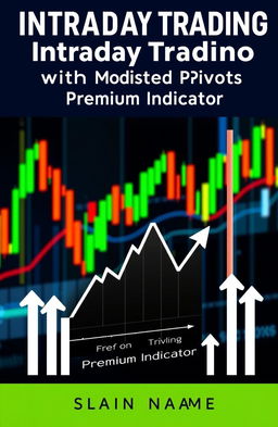 A captivating book cover design for the title 'Intraday Trading with Modified Pivots Premium Indicator'