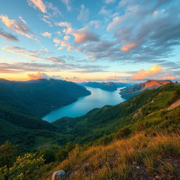 A beautifully enhanced photo featuring a vibrant landscape with striking colors, where the contrast highlights the rich textures of the scenery