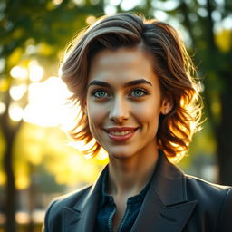 A stunning, lifelike portrait of a person with unique characteristics