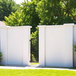 A perfect wall that is tall and smooth, featuring a flawless, modern design