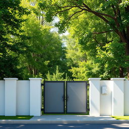 A perfect wall that is tall and smooth, featuring a flawless, modern design