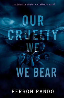 A moody, atmospheric book cover for a psychological YA novel titled 'Our Cruelty We Bear' by Person Rando