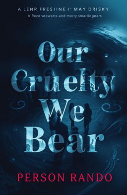 A moody, atmospheric book cover for a psychological YA novel titled 'Our Cruelty We Bear' by Person Rando