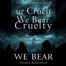 A gripping book cover for 'Our Cruelty We Bear', a psychological young adult novel
