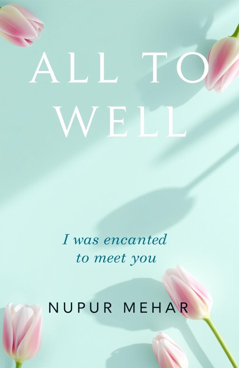 A book cover for 'ALL TO WELL' by NUPUR MEHAR, featuring a light aqua background