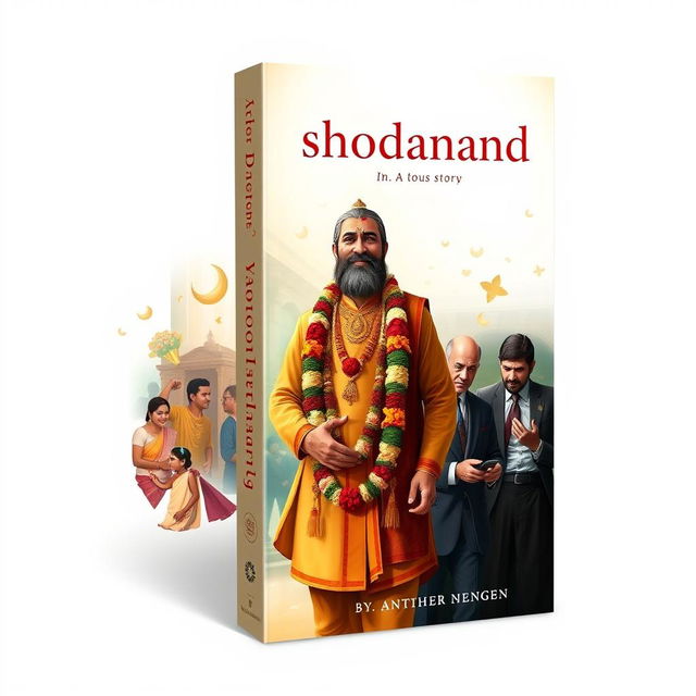 A book cover design illustrating the theme of duality in the story of Yashodanand