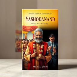 A book cover design illustrating the theme of duality in the story of Yashodanand