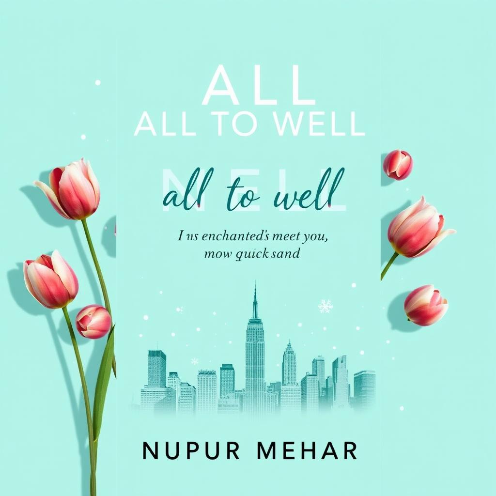 A book cover design titled 'ALL TO WELL' by NUPUR MEHAR