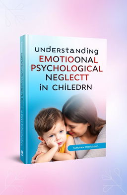 A book cover design for a psychology book titled 'Understanding Emotional Psychological Neglect in Children'