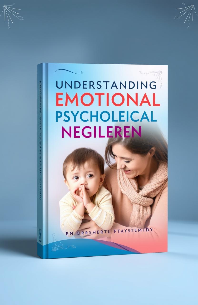 A book cover design for a psychology book titled 'Understanding Emotional Psychological Neglect in Children'