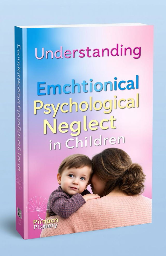 A book cover design for a psychology book titled 'Understanding Emotional Psychological Neglect in Children'