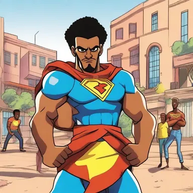 In this cartoon series, the main character is an eritrean superhero.