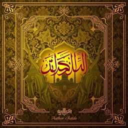 A beautifully designed book cover for 'الإِجَزَاة', featuring an intricate Arabic calligraphy of the title at the center, elegantly flowing across the page
