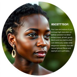 Enhance and restore the quality of an image, ensuring high resolution while focusing on color correction and detail enhancement