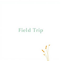 A cover design for a proposal on an agribusiness field trip, featuring a predominantly white background