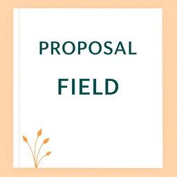 A cover design for a proposal on an agribusiness field trip, featuring a predominantly white background