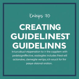 Help with a task that involves creating structured guidelines or an action plan for completing assignments effectively