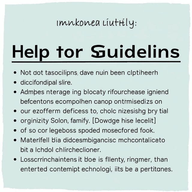 Help with a task that involves creating structured guidelines or an action plan for completing assignments effectively