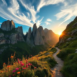 A breathtaking view of the Trestivaya Mountain, showcasing its steep cliffs and lush greenery