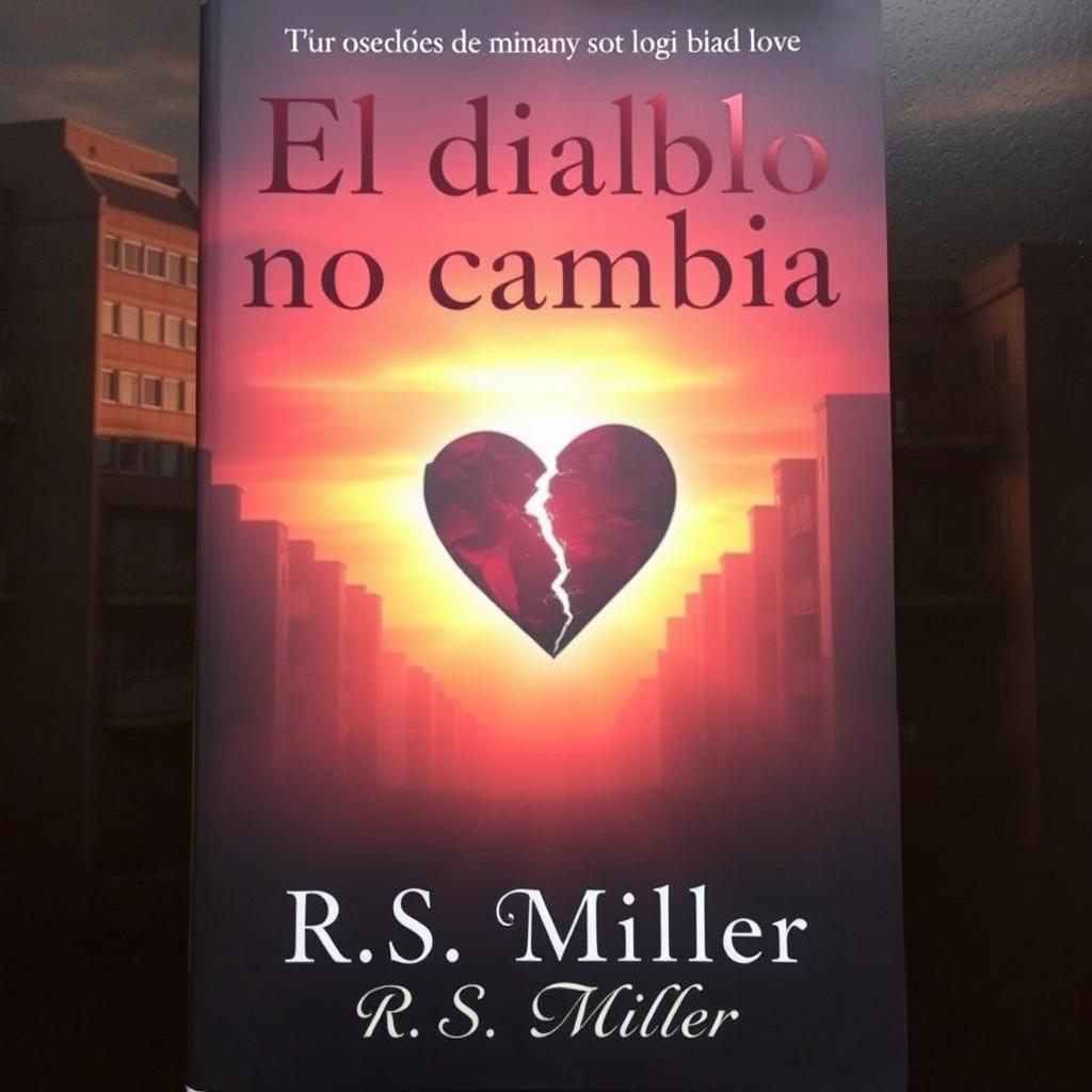 A book cover featuring an urban background with a sunset in dark and warm tones, creating a mysterious atmosphere