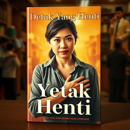 A compelling book cover featuring a strong, hardworking woman with an aura of determination