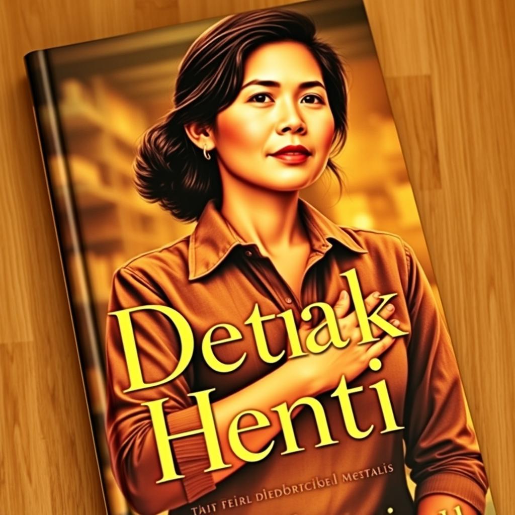 A compelling book cover featuring a strong, hardworking woman with an aura of determination