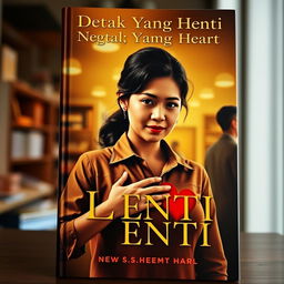 A compelling book cover featuring a strong, hardworking woman with an aura of determination