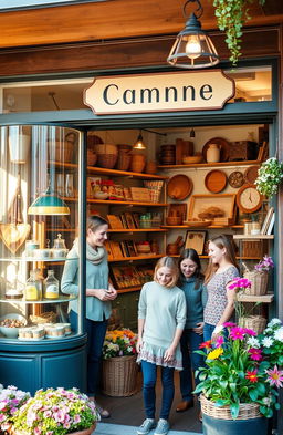 A charming family-owned shop with a cozy and inviting atmosphere