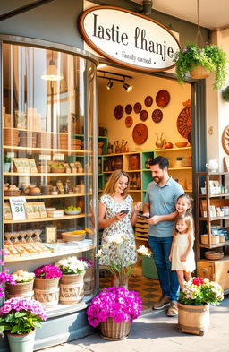 A charming family-owned shop with a cozy and inviting atmosphere