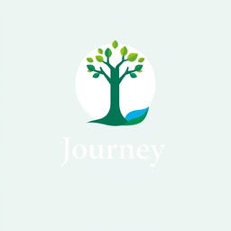 A beautifully designed logo representing a modern and innovative brand, blending elements of technology and nature