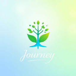 A beautifully designed logo representing a modern and innovative brand, blending elements of technology and nature