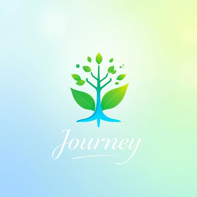 A beautifully designed logo representing a modern and innovative brand, blending elements of technology and nature