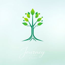A beautifully designed logo representing a modern and innovative brand, blending elements of technology and nature